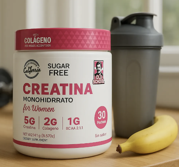 CREATINE MONOHYDRATE PARA MUJERES TAPA BLANCA