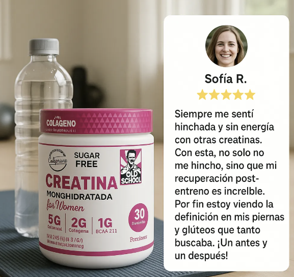 CREATINE MONOHYDRATE PARA MUJERES TAPA BLANCA