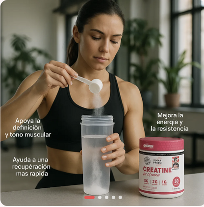 CREATINE MONOHYDRATE PARA MUJERES TAPA BLANCA